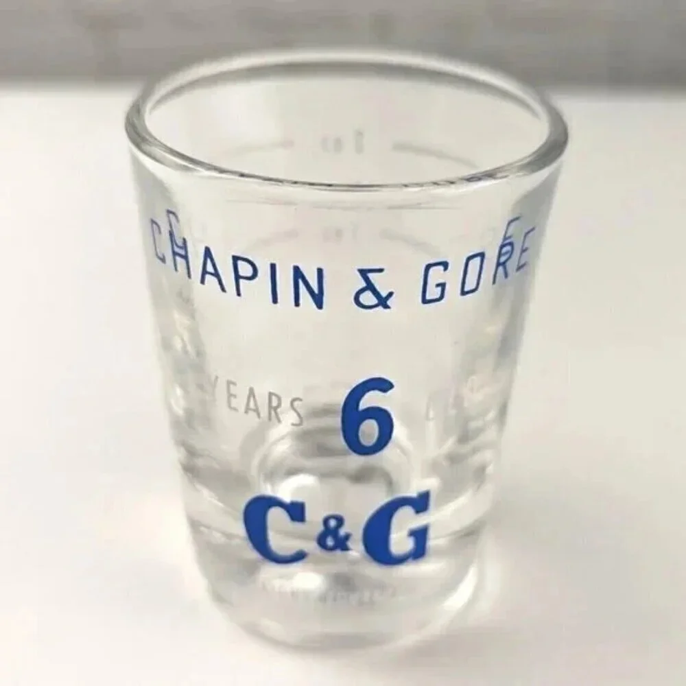 Vintage Chapin & Gore 6yr Whiskey Shot Glass